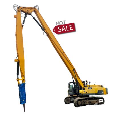 16-20 metros Três secções de demolição Boom longo para escavadeiras ZX250 ZX260 ZX330 para máquinas de construção
