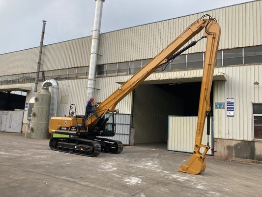 Excavadora de demolição de longo alcance com corte de carga pesada