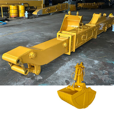 Excavadora braço telescópico com balde 14m 16m 18m