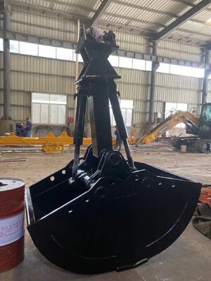 Acessórios da escavadeira 1-1.5cbm Clamshell Grab Bucket, Shell Bucket, Hydraulic Clamshell Excavator Bucket para escavadeira de 20-30t