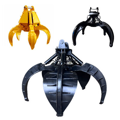 A casca de laranja hidráulica rotativa de 360 ​​graus luta as peças de máquinas de construção hidráulicas a rocha luta