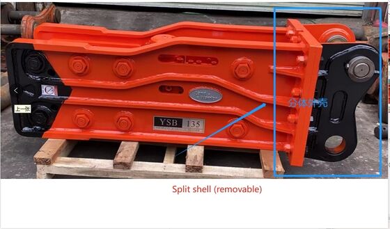 Ferramenta poderosa da demolição do martelo hidráulico resistente da ruptura para máquinas escavadoras 0.5-10t mini máquinas de construção