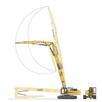 Escavadeira de Demolição de Longo Alcance Trabalhos de Demolição Escavadeiras